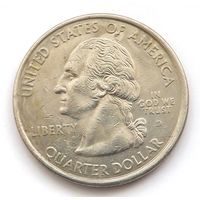 25 центов (квотер, 1/4 доллара, quarter dollar) 2001 года D Нью-Йорк (15)