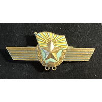 Знак СССР Сверхсрочник ВВС. Эмаль. Булавка