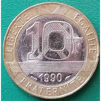 Франция 10 франков 1990 01