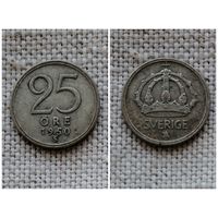 Швеция 25 эре 1950(серебро 0.400)