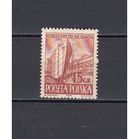 Флот. Корабль в доке. Польша. 1951. 1 марка. Michel N 775 (0,6 е)