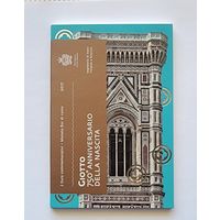 Сан-Марино 2 евро 2017  750 лет со дня рождения Джотто ди Бондоне BU в буклете
