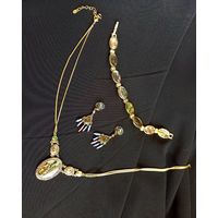 Винтаж, набор украшений от Моне, Monet 60e года, браслет, ожерелье  и серьги