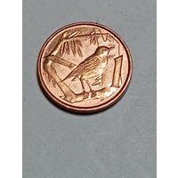 Каймановы острова 1 цент 2001 года .