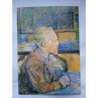 Тулуз-Лотрек. Портрет художника Ван Гога. Фрагмент. Издание Великобритании