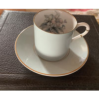 Чашка Кофейная Голубая глазурь Англия Royal Worcester винтаж