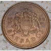 Барбадос 5 центов, 1989 (14-15-2)