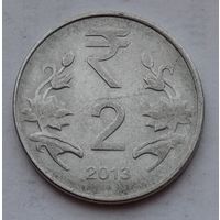 Индия 2 рупии 2013 г.