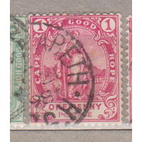 Британские колонии Мыс Доброй Надежды  1893 год лот 13 С интересным штампом ARETH - Арет Индия?