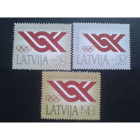 Латвия 1992 олимпийский комитет полная серия Mi-4,5 евро