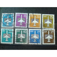 ГДР 1982-7 Авиапочта 8 марок Михель-9,5 евро гаш