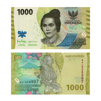Индонезия 1000 рупий 2022 UNC банкнота