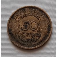 50 сантимов 1938 г. Франция