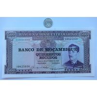 Werty71 Мозамбик 500 эскудо 1967 UNC банкнота большой формат