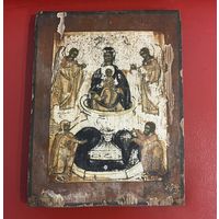 Икона Божией Матери Живоносный Источник, 19 век, Редкий Сюжет, с рубля!