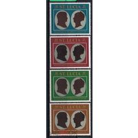 Брит. Сент-Люсия. Наполеон и Виктория, 4 марки,  полная серия, 1969г.  см. условие.