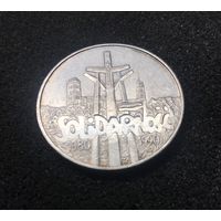 Польша - 100000 злотых 1990 Солидарность. Серебро - 999. 1 тройская унция