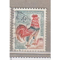 Птицы Фауна Франция 1965 год лот 1077 Галльский петух