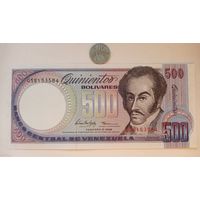 Werty71 Венесуэла 500 боливаров 1998 UNC банкнота 1 1