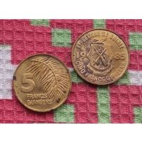Гвинея 5 франков 1985 года, AU