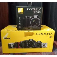 "Nikon" - Цифровая Фотокамера - Coolpix - L340 Black/Kit + Сумка Для Камеры - В Упаковке.