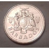 25 центов, Барбадос 2008 г.