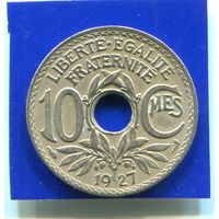 Франция 10 сантимов 1927
