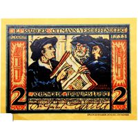 РАСПРОДАЖА!!! - ГЕРМАНИЯ МЮНСТЕР (Северный РЕЙН-ВЕСТФАЛИЯ) 2 марки 1921 год (третий сюжет) - BU!