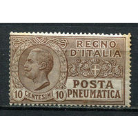Королевство Италия - 1913 - Марка пневматической почты 10C - [Mi. 110] - полная серия - 1 марка. MLH, MH.  (Лот 48EL)-T2P18