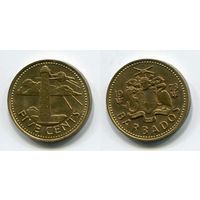 Барбадос. 5 центов (1973, aUNC)