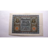 Германия Ro67а. 100 марок 1920 г.  ( 7 цифр в номере )