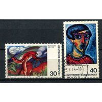 ФРГ - 1974 - Картины немецкого экспрессионизма - [Mi. 798-799] - полная серия - 2 марки. Гашеные.  (Лот 22Bi)