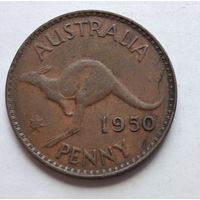 Австралия 1 пенни, 1950 Без точки 3-13-9