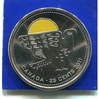 Канада 25 центов 2011 UNC