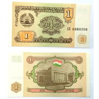Таджикистан 1 рубль UNC