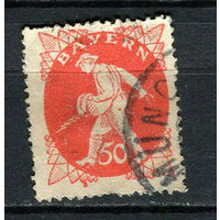 Бавария в составе Веймарской республики - 1920 - Сеятель 50Pf - [Mi.184] - 1 марка. Гашеная.  (Лот 126BZ)