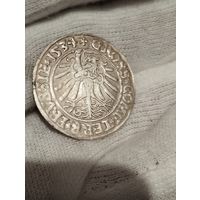 1 грош 1534 Торунь ( Польша Сигизмунд Старый) Отличный. Штемпельный.