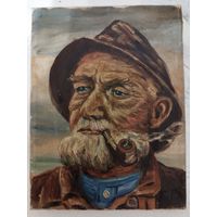 Портрет старого рыбака. Европа. Художник не известен.
