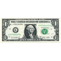 1 доллар США 2009 K.
