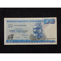 Зимбабве 2 доллара 1983г.