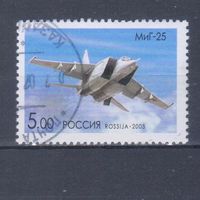 [1106] Россия 2009. Военная авиация.Самолет. Гашеная марка.