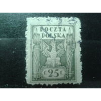 Польша 1919 Стандарт, герб 25 фенигов