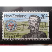 Новая Зеландия 1981 100 лет полковнику Филдингу, герб
