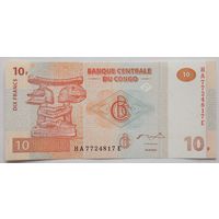 Конго 10 франков (образца 2003 )