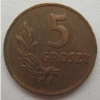 Польша 5 грошей 1949 г.