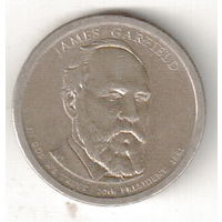 США доллар 2011 20 президент Д.Гарфилд двор D
