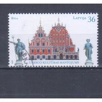 [225] Латвия 2007. Культура.Архитектура. Гашеная марка.