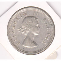 Монета 5 шиллингов 1953 года. Елизавета II. ЮАР.