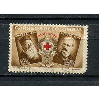 Колумбия - 1956 - Красный крест. Zwangszuschlagsmarken - [Mi. 56z] - полная серия - 1 марка. Гашеная.  (Лот 25BM)