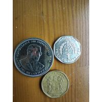 Маврикий 1 рупия 2016, Куба 10 центов 2017, ЮАР 20 центов 1996  -33